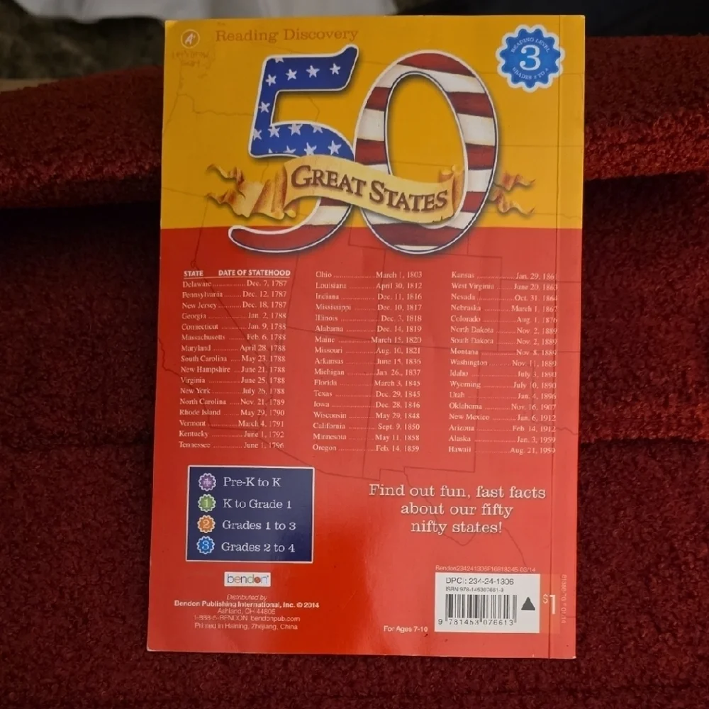50 Great States Fast-Fact Book for Kids